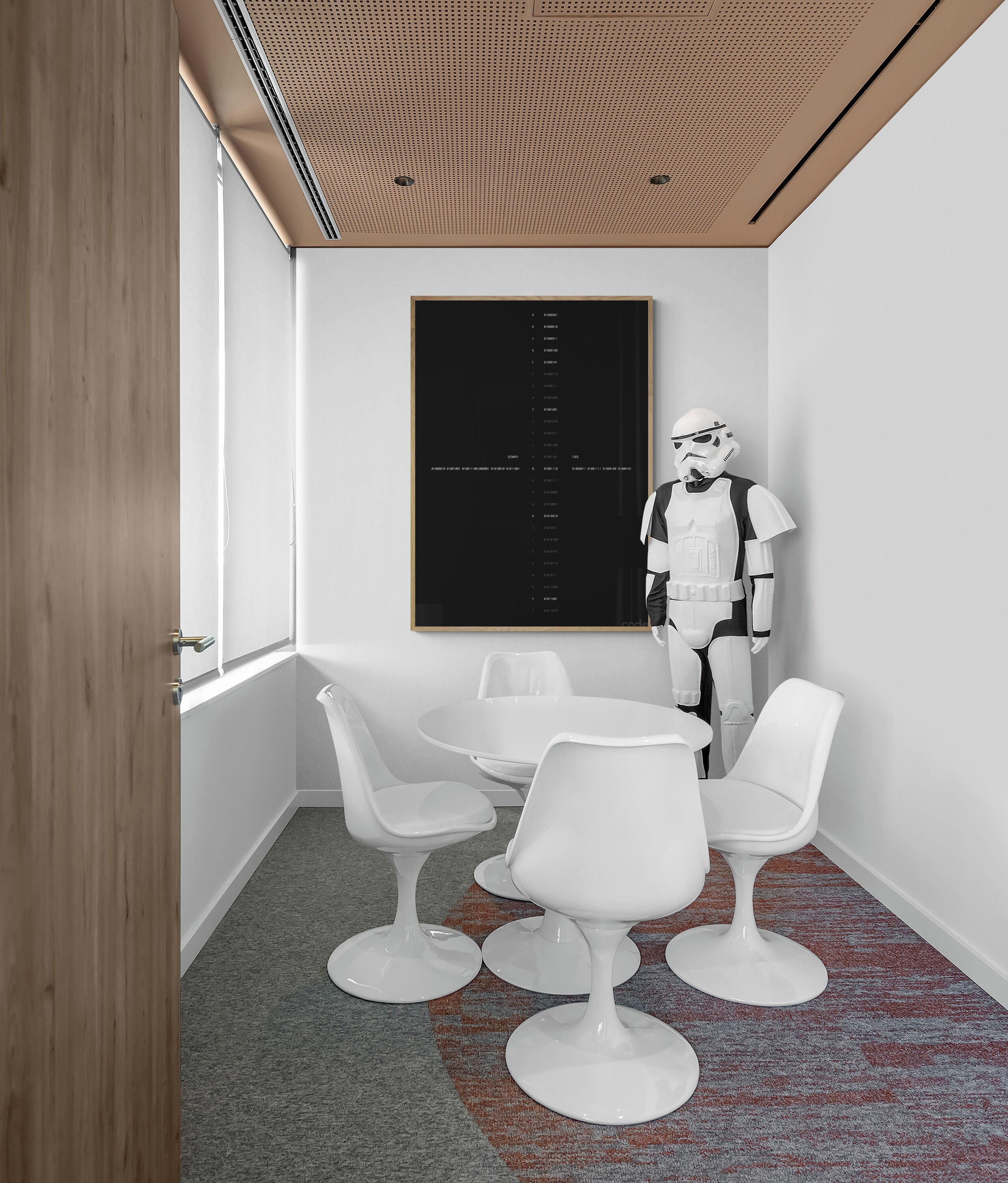 Binary Code Vertical Poster