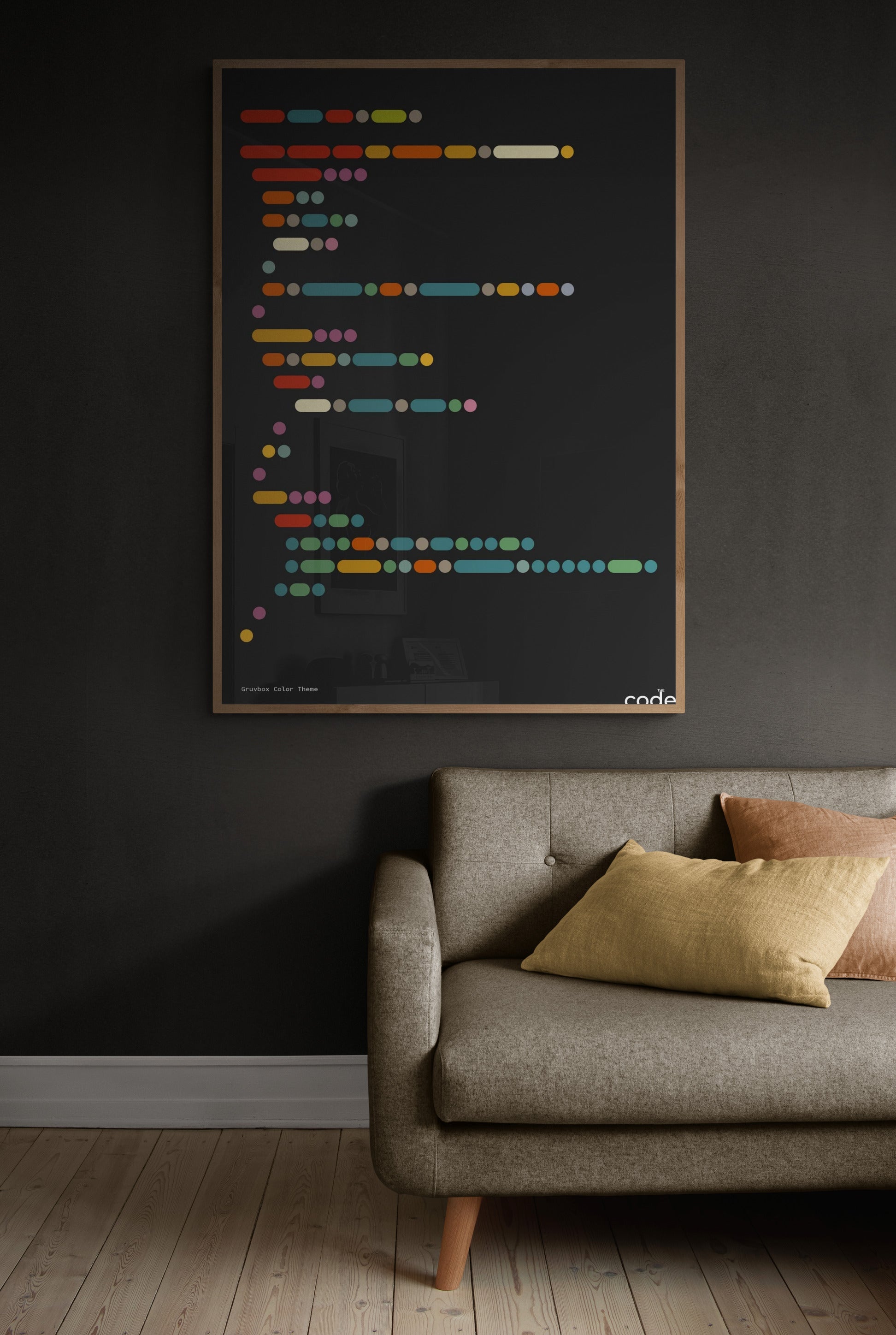 gruvbox Color Theme Poster