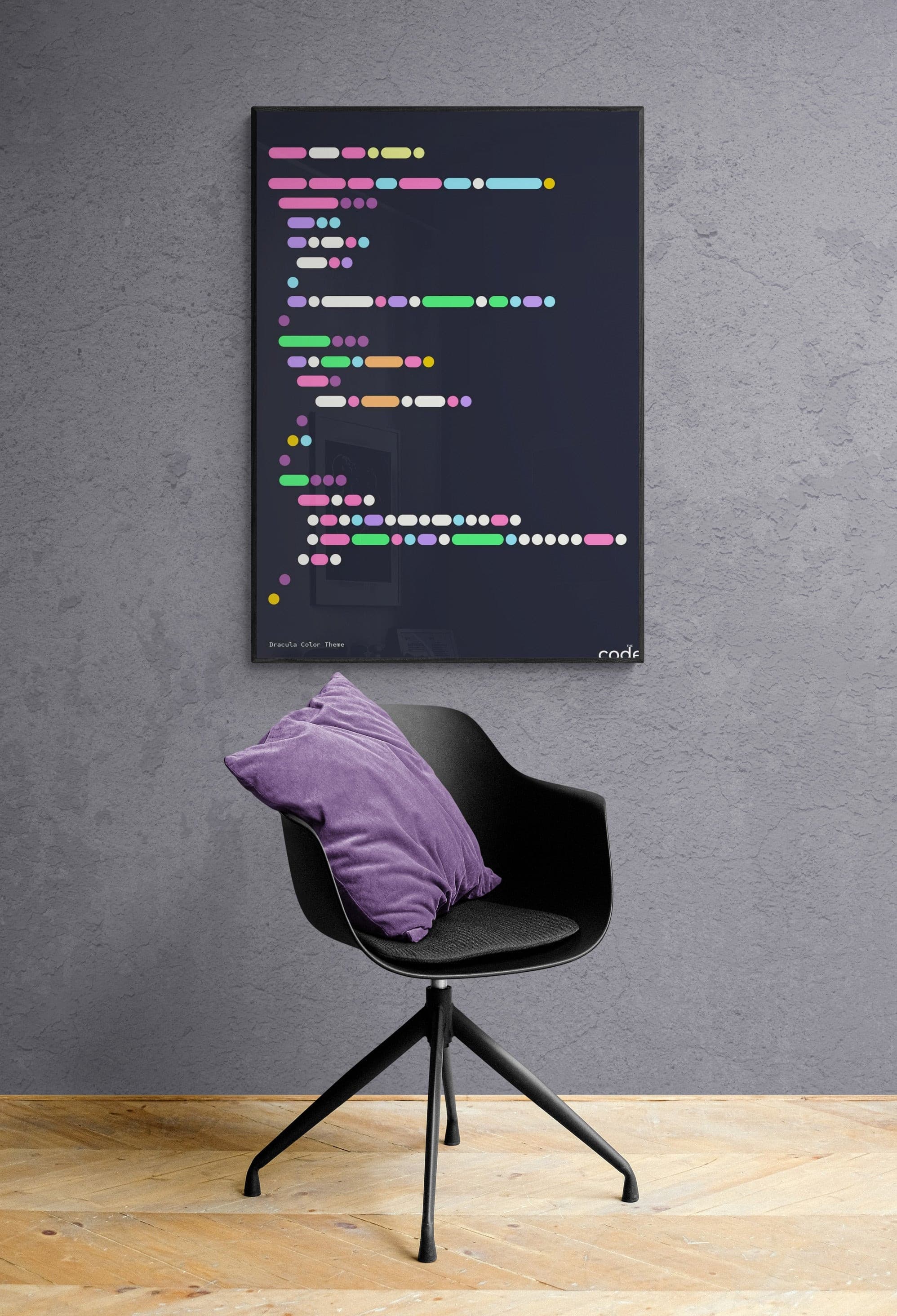 Dracula Color Theme Poster