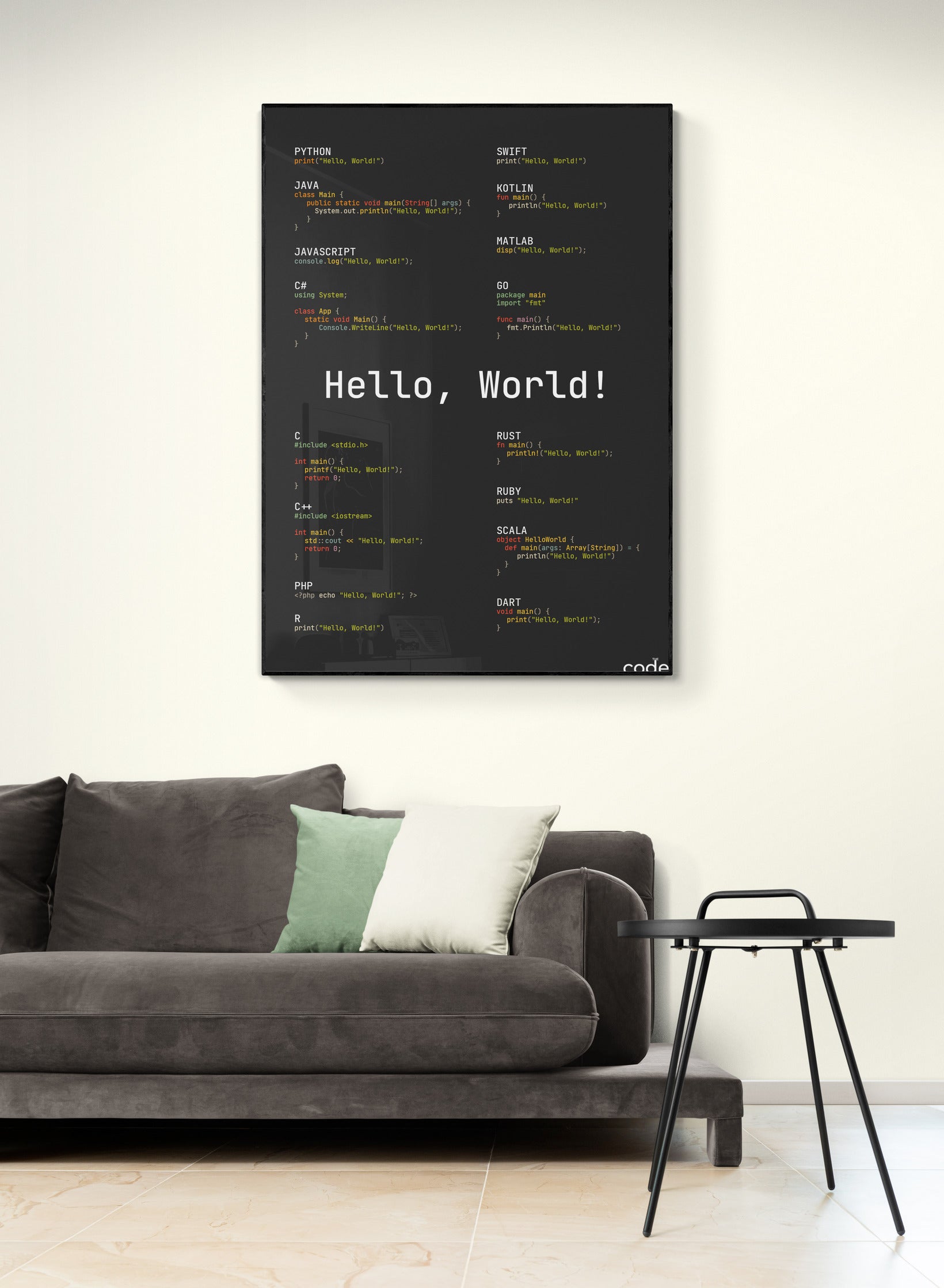 Hello, World! (gruvbox) Poster
