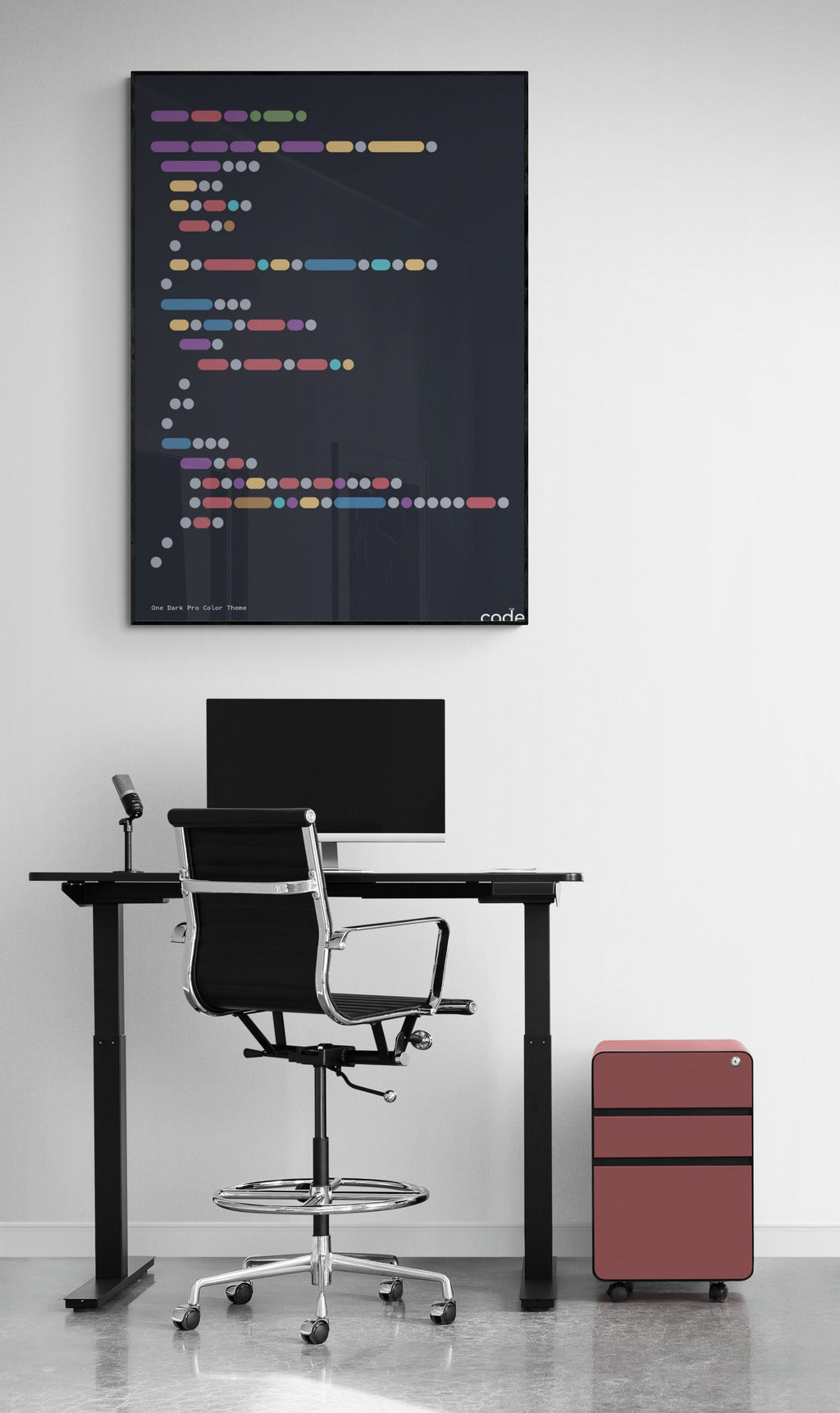 One Dark Pro Color Theme Poster