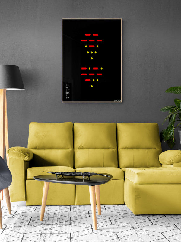 Morse Code (Black) Poster