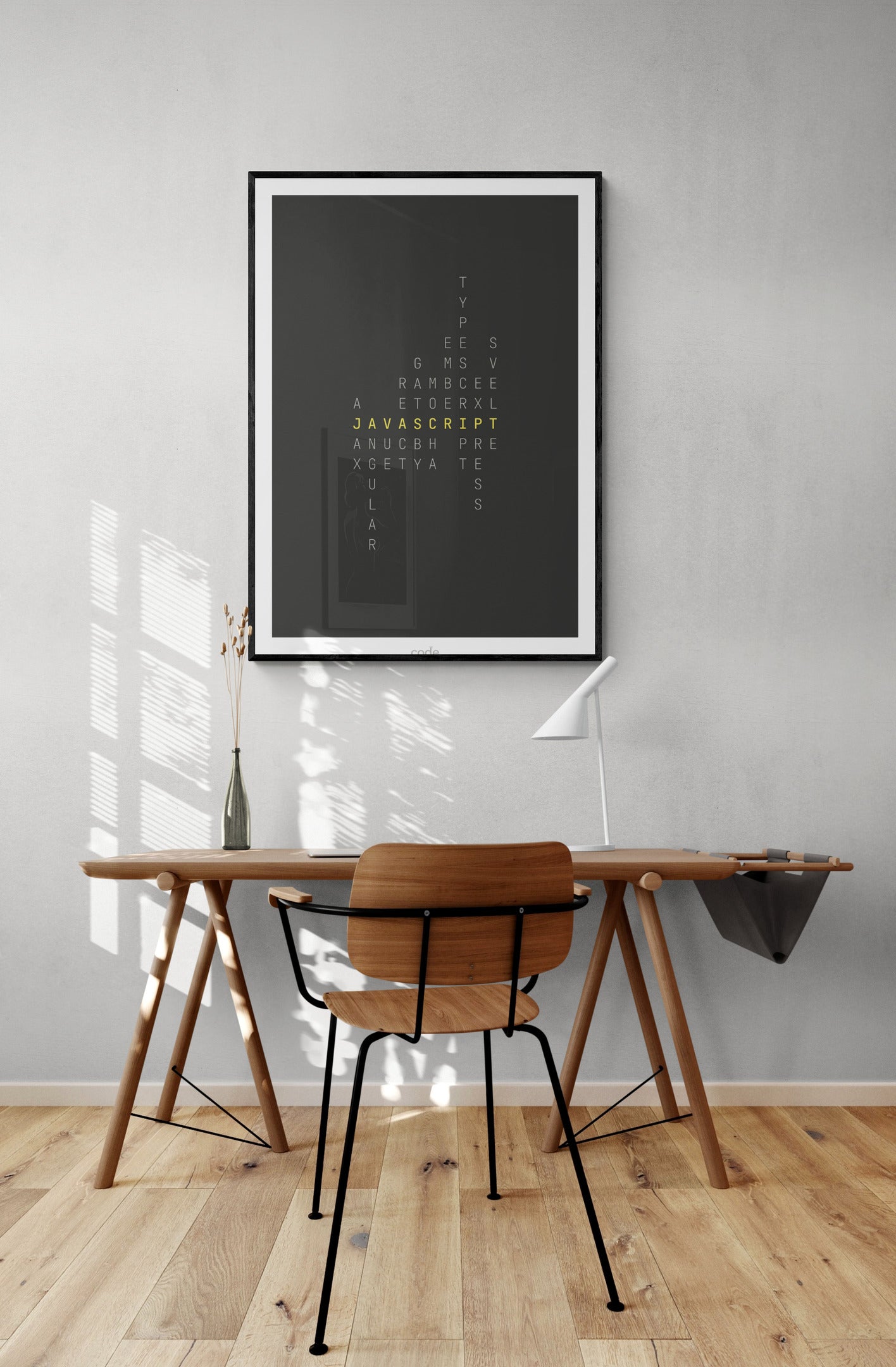 JavaScript Crossword Poster