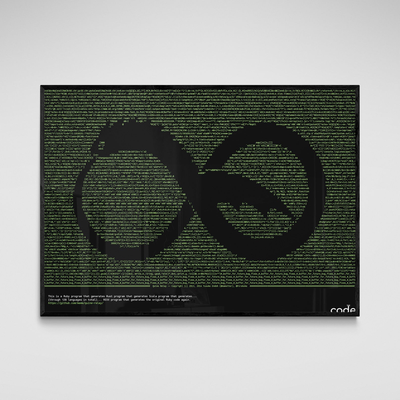Ouroboros Quine Poster