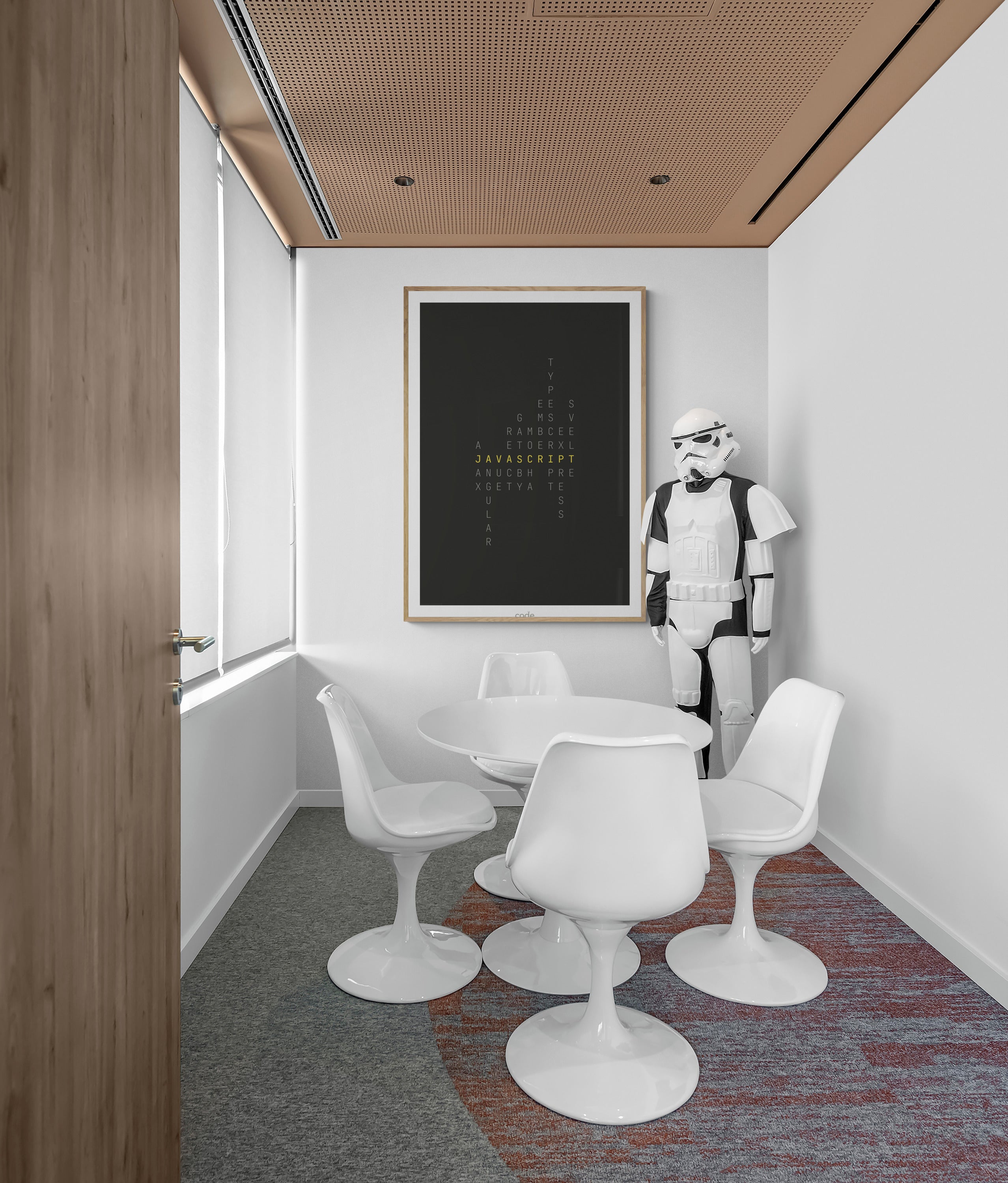 JavaScript Crossword Poster