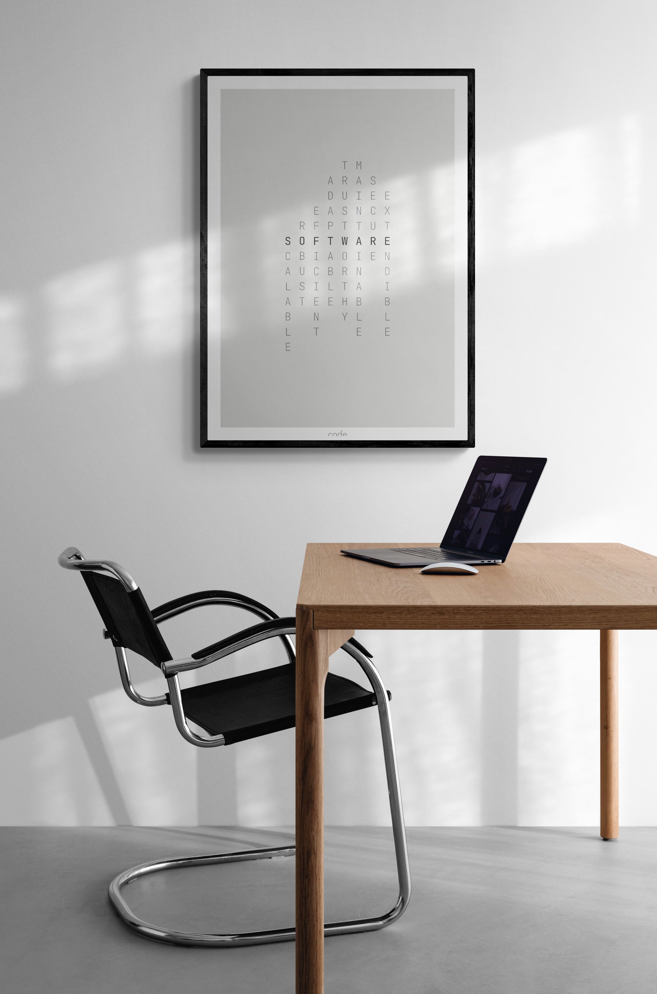 Software Crossword (Light) Poster